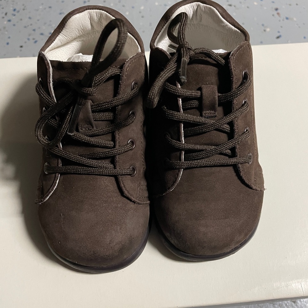 pediped Dark Brown Baby Shoes Brand New Without Tags and box